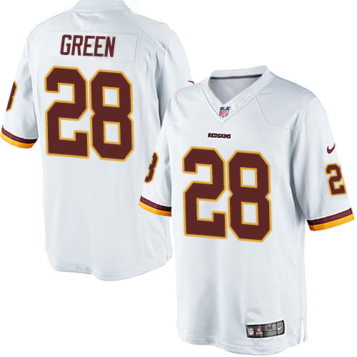 Youth Limited Darrell Green Nike Jersey White Road - #28 NFL Washington Redskins